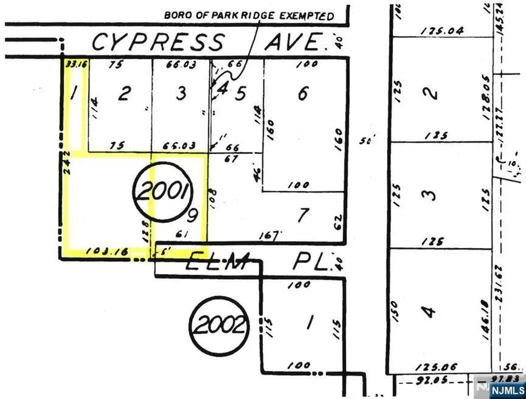 Cypress Street Park Ridge NJ 07656