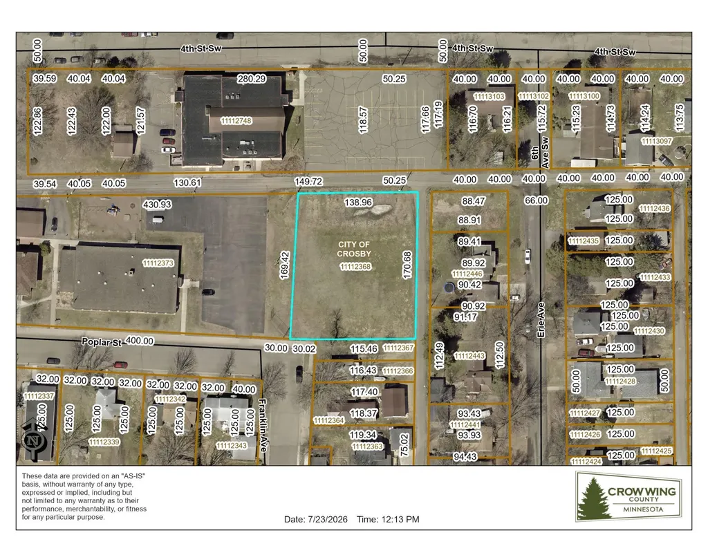 Tbd Poplar Street Crosby MN 56441