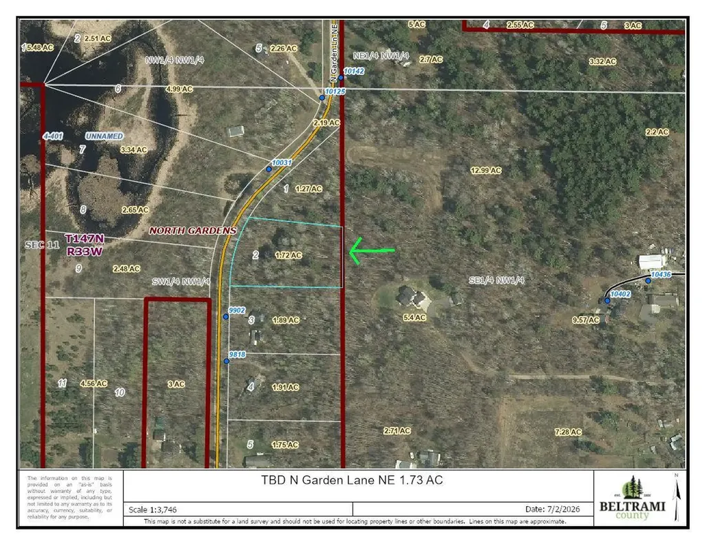 Tbd 1.73ac N Garden Lane NE Bemidji MN 56601