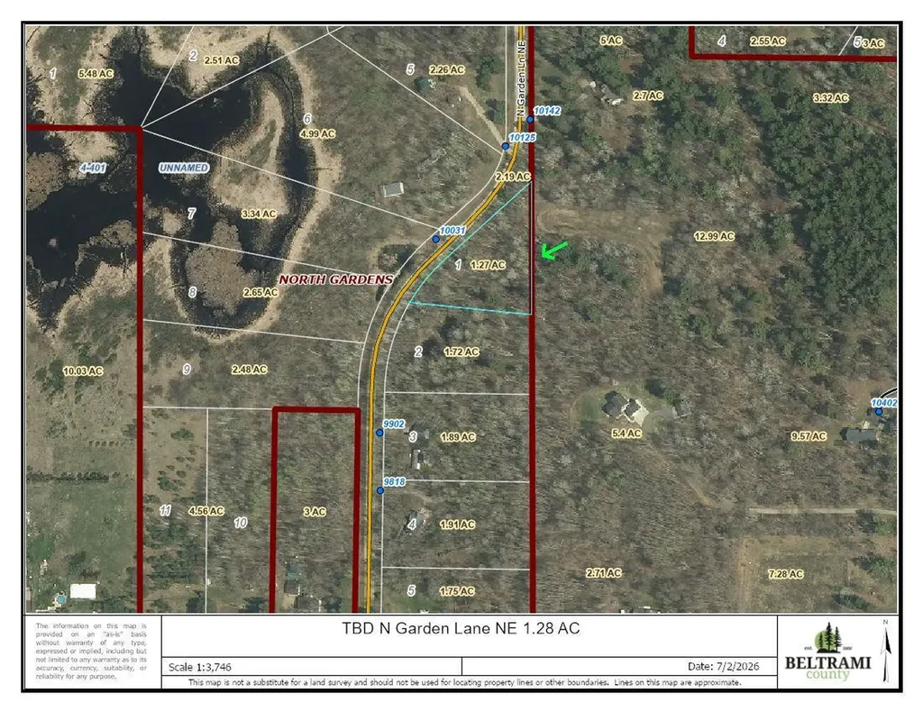Tbd 1.28ac N Garden Lane NE Bemidji MN 56601