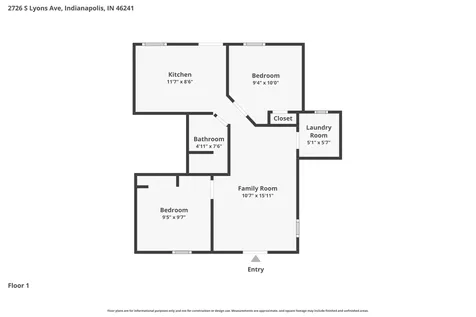 2726 S Lyons Avenue Indianapolis IN 46241