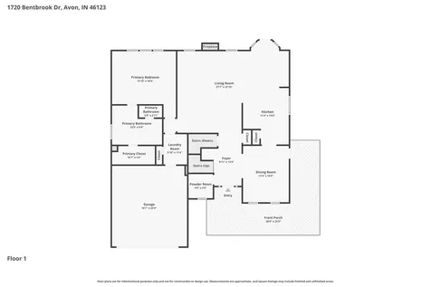 1720 Bentbrook Drive Avon IN 46123