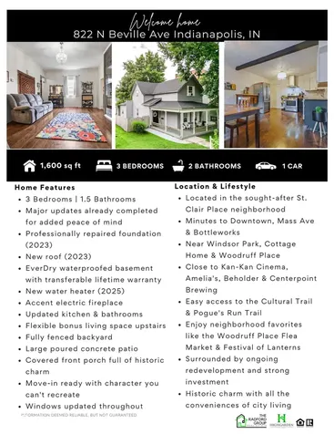822 N Beville Avenue Indianapolis IN 46201
