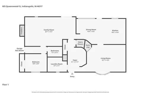 825 Queenswood Court Indianapolis IN 46217