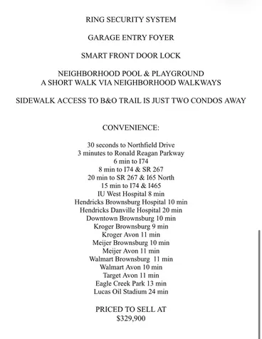 3186 Jasper Lane Brownsburg IN 46112
