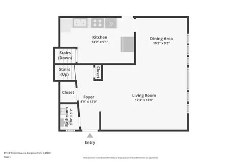 8713 South Washtenaw Avenue Evergreen Park IL 60805