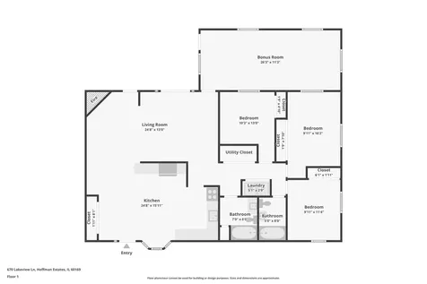670 Lakeview Lane Hoffman Estates IL 60169