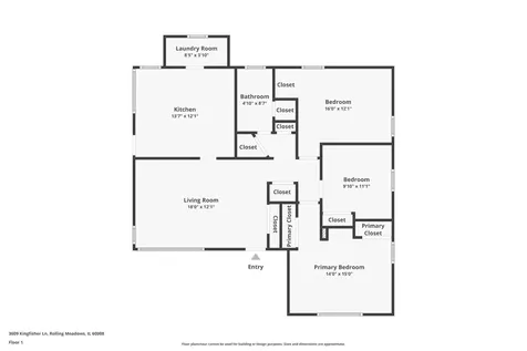 3609 Kingfisher Lane Rolling Meadows IL 60008