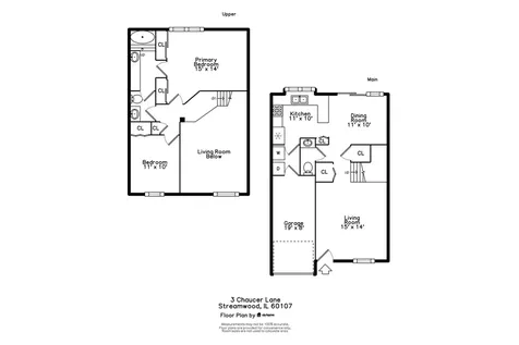 3 Chaucer Lane Streamwood IL 60107