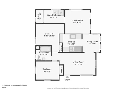 121 Beachview Drive Round Lake Beach IL 60073