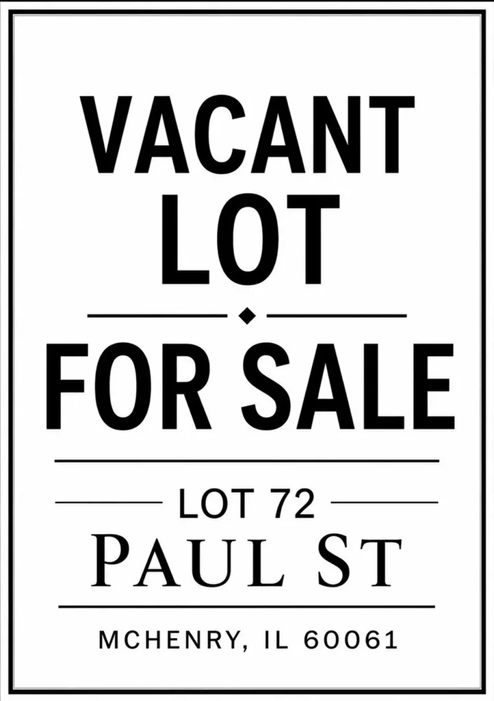 Lot 72 Paul Street Mchenry IL 60050