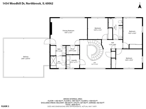 1434 Woodhill Drive Northbrook IL 60062