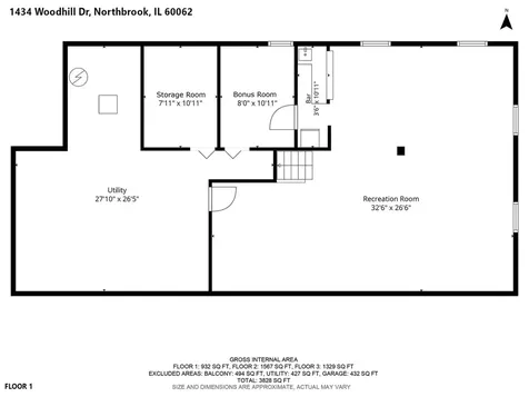 1434 Woodhill Drive Northbrook IL 60062