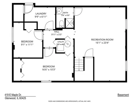 419 East Maple Drive Glenwood IL 60425