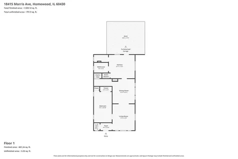 18415 Morris Avenue Homewood IL 60430