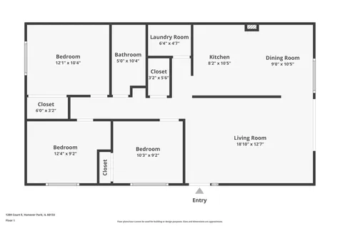 1289 Court E Court Hanover Park IL 60133