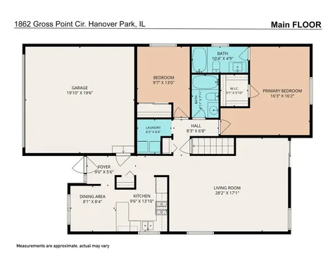 1862 Grosse Pointe Drive Hanover Park IL 60133