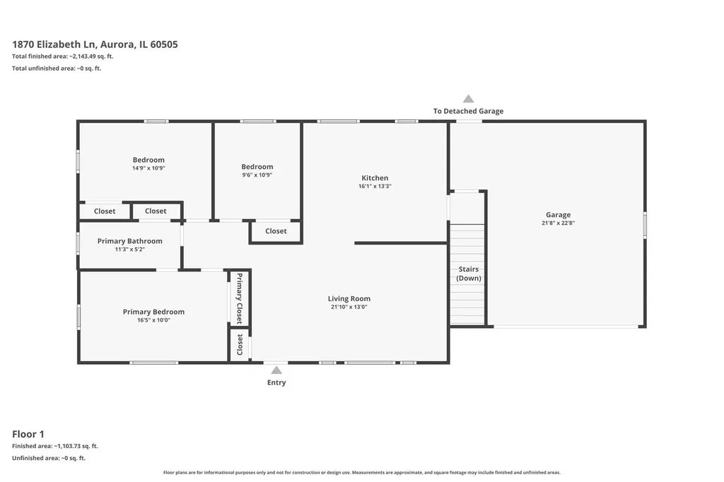 1870 Elizabeth Lane Aurora IL 60505