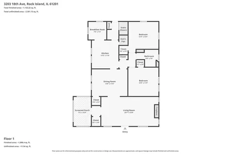 3203 18TH Avenue Rock Island IL 61201