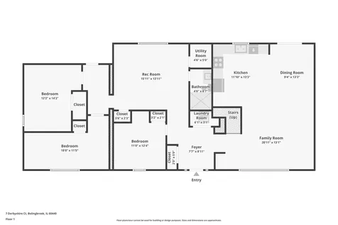 7 Derbyshire Court Bolingbrook IL 60440