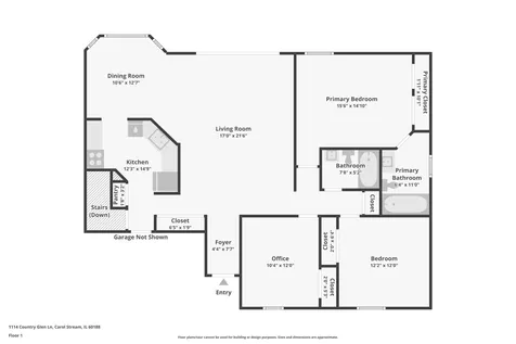 1114 Country Glen Lane Carol Stream IL 60188