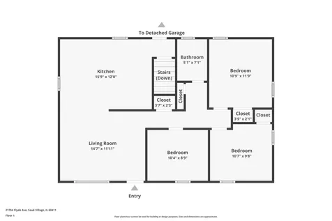 21704 Clyde Avenue Sauk Village IL 60411