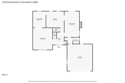 18135 Cherrywood Lane Homewood IL 60430