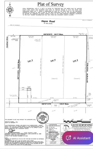 Lot #3-5 Hayes Road Algonquin IL 60102