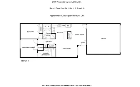 340 North Wooster Street Capron IL 61012
