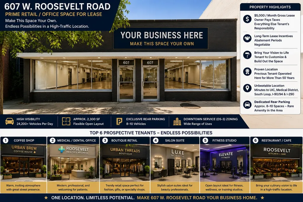 607 West Roosevelt Road Chicago IL 60607