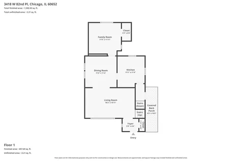 3418 West 82nd Place Chicago IL 60652