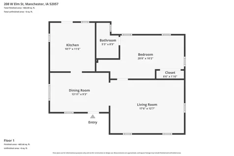 208 W Elm Manchester IA 52057