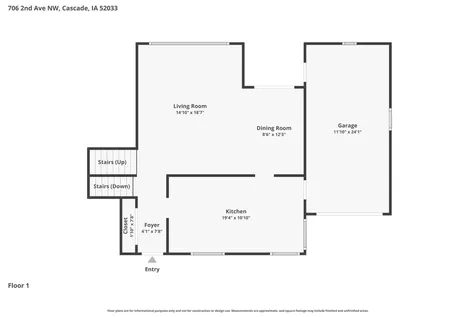 706 NW 2nd Cascade IA 52033