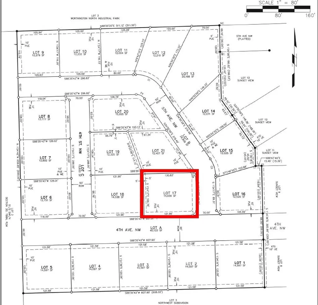 Lot 17 NW 4th Worthington IA 52078