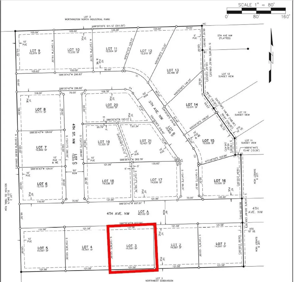 Lot 3 NW 4th Worthington IA 52078