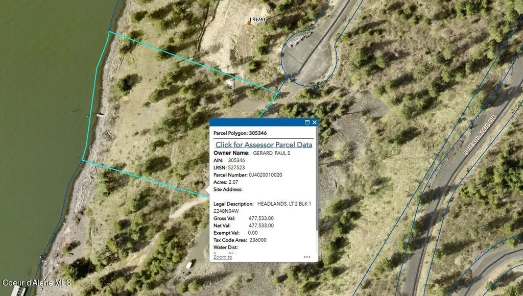 19XXX S Headlands Drive Harrison ID 83833