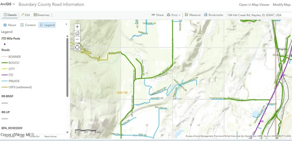 Lot 7 Bk 1 Fall Creek Road Naples ID 83847