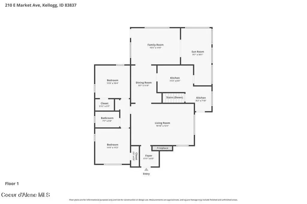 210 E Market Avenue Kellogg ID 83837