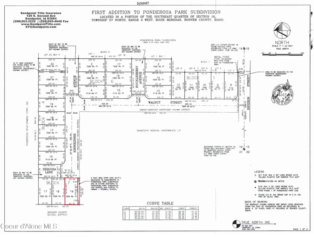 1601 Sequoia Street Sandpoint ID 83864