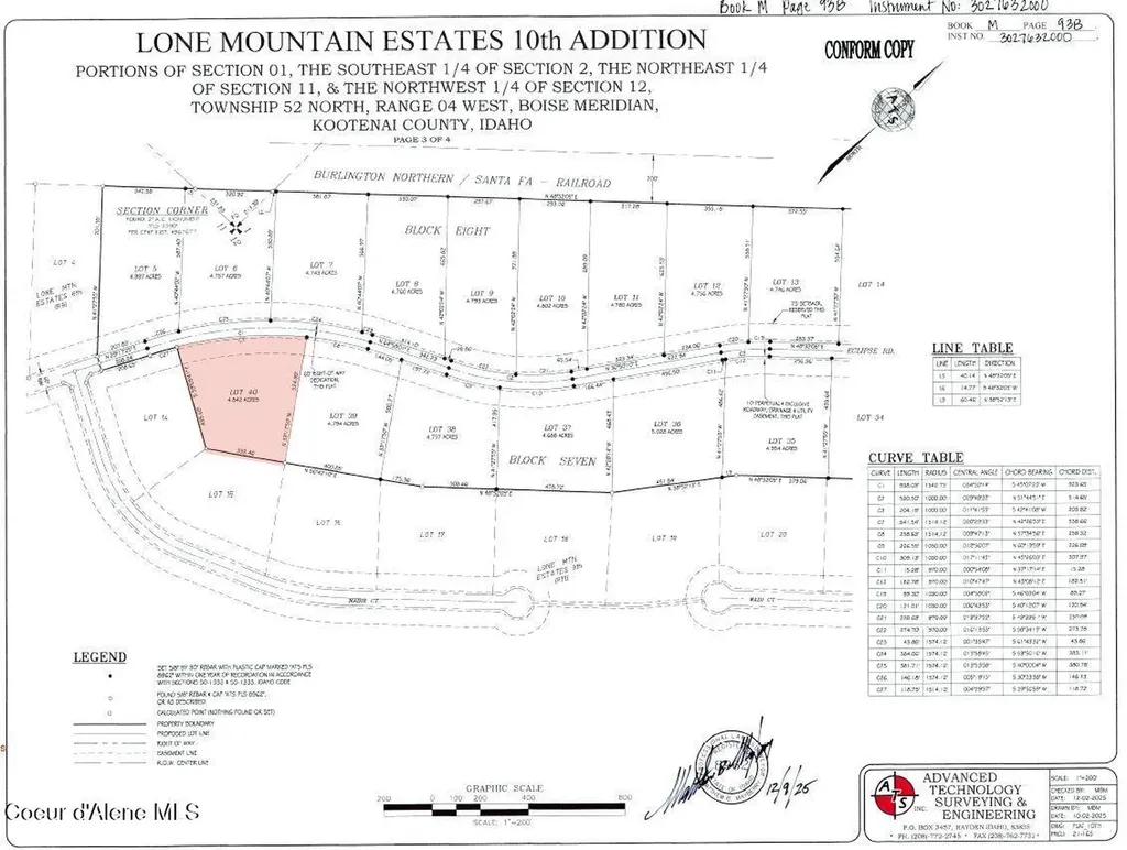 L40B7 N Eclipse Road Rathdrum ID 83858
