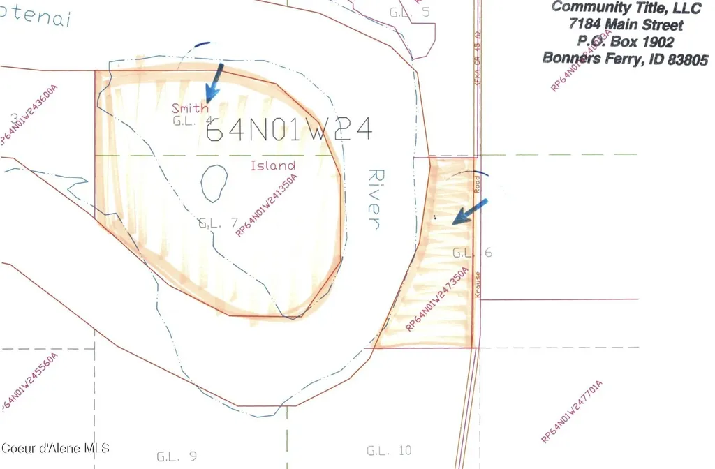 Nna (nna Krause Road) Osprey Island Bonners Ferry ID 83805