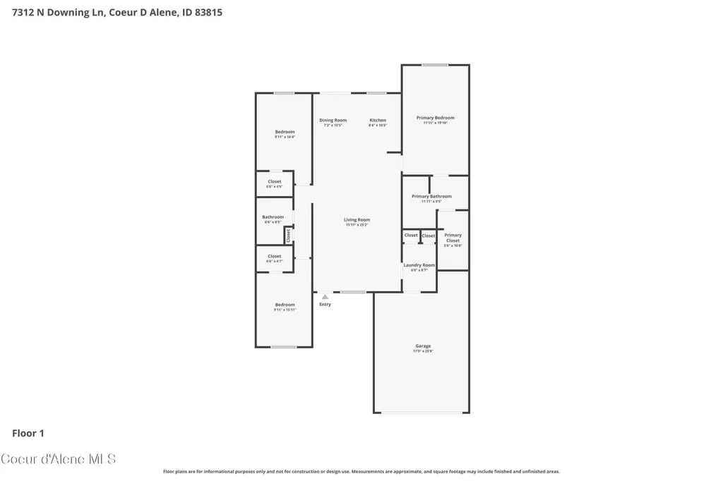 7312 N Downing Lane Coeur D'alene ID 83815