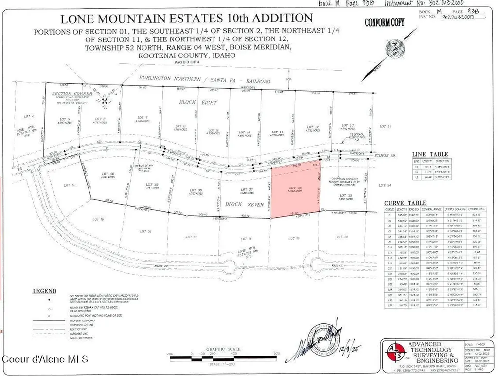 L36B7 N Eclipse Road Rathdrum ID 83858