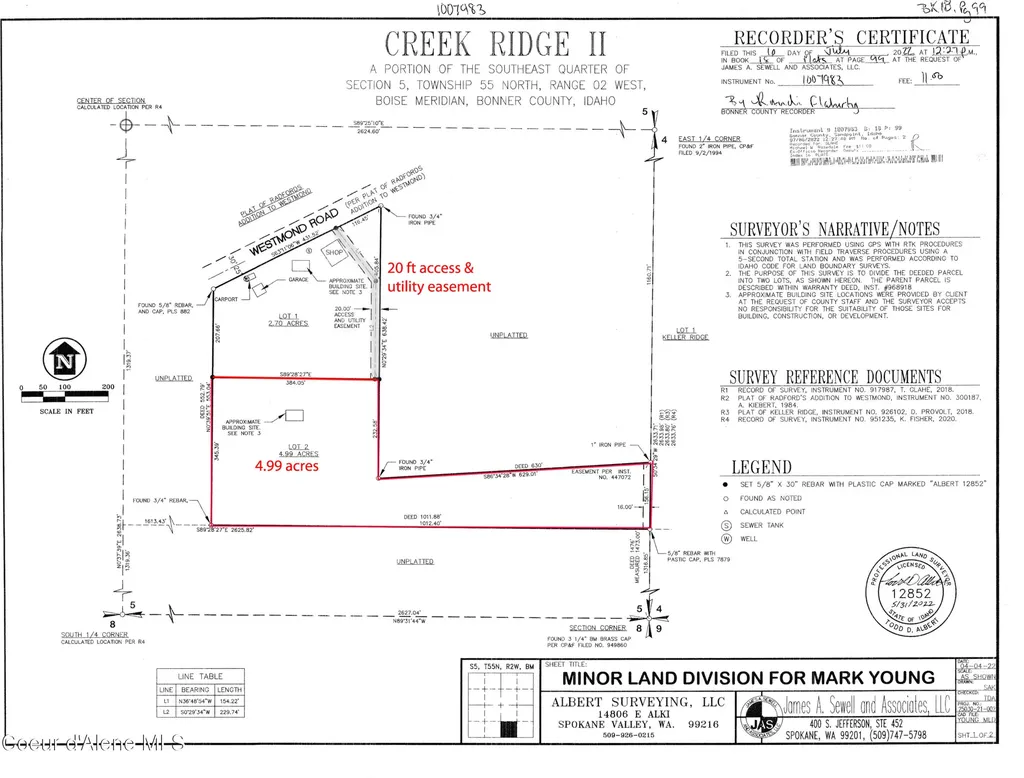 Nka Westmond Road, Lot 2 Sagle ID 83860