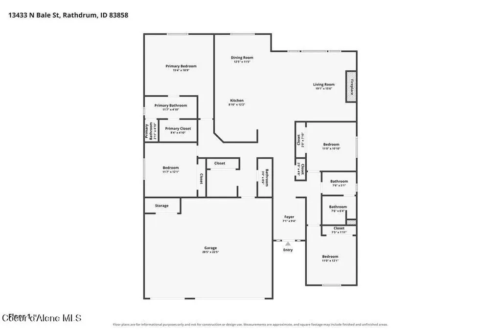 13433 N Bale Street Rathdrum ID 83858