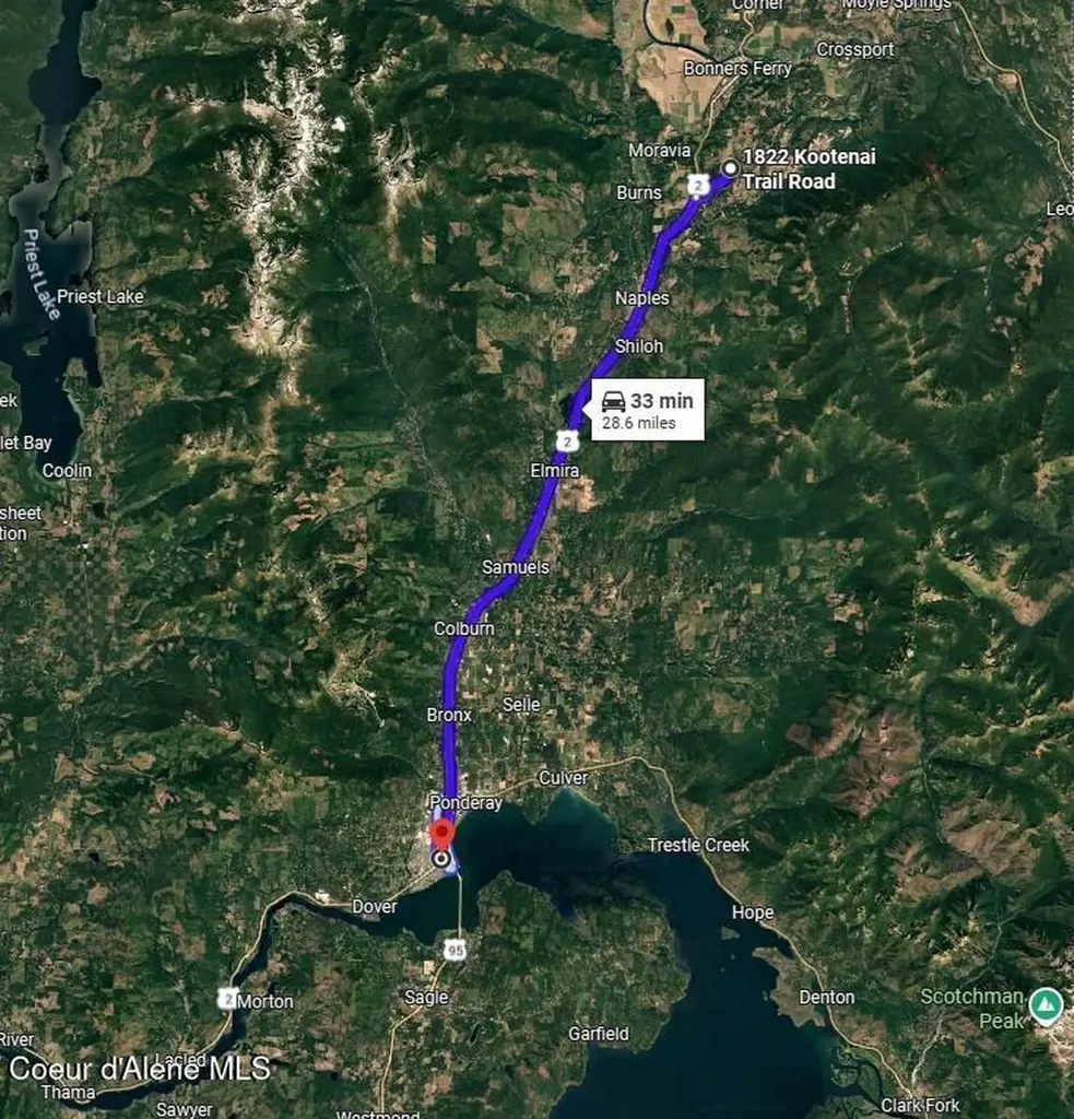 1822 Kootenai Trail Road Naples ID 83847