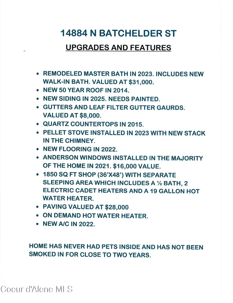 14884 N Batchelder Street Rathdrum ID 83858