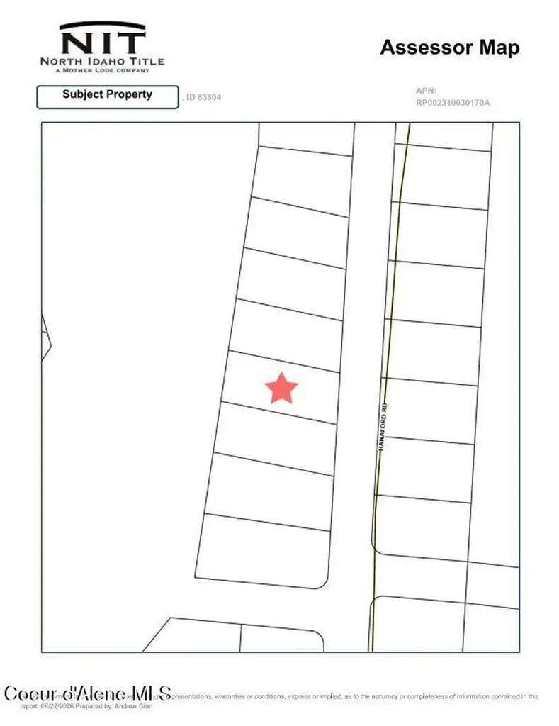 Nna Hanaford Road Blk 3 Lot 7 Blanchard ID 83804