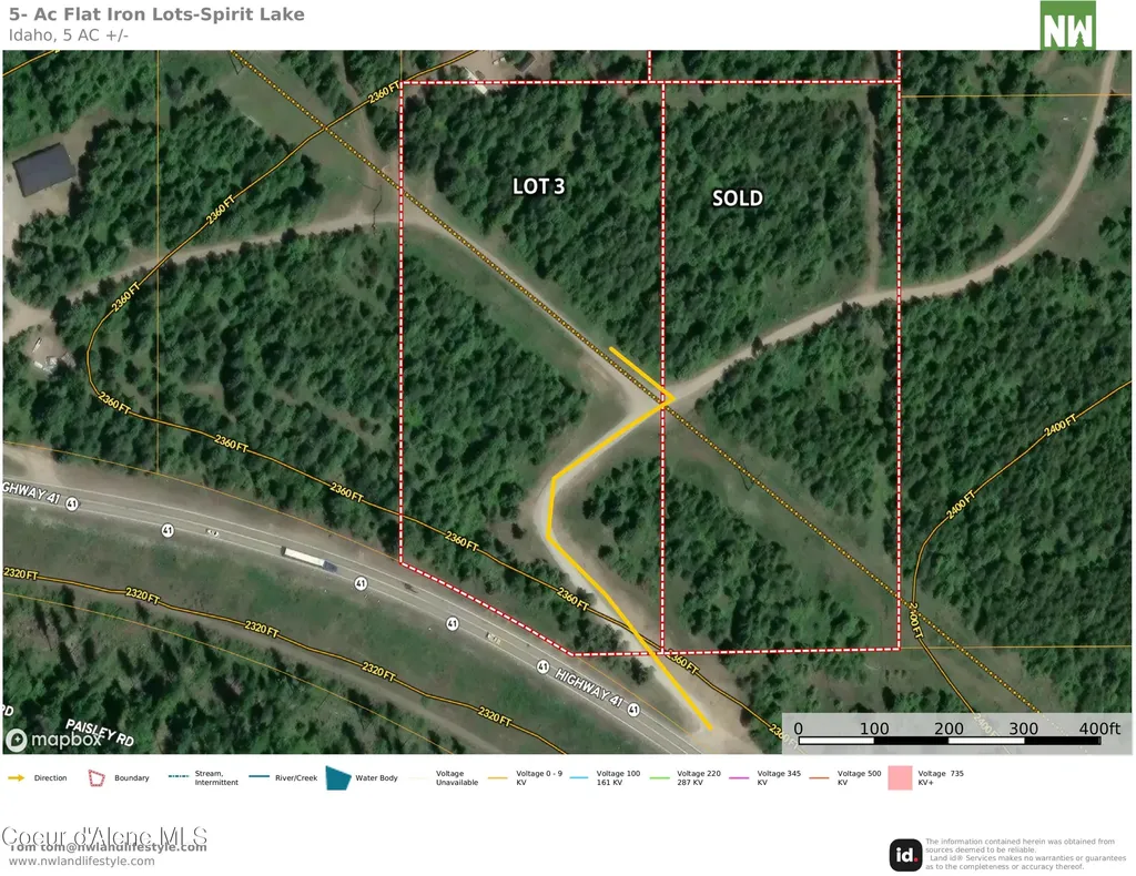 Nka Lot 3 Flat Iron Spirit Lake ID 83869