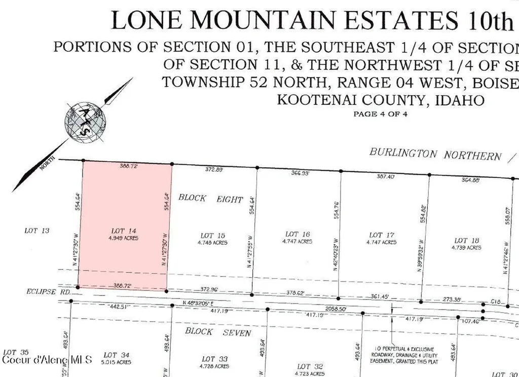 L14B8 N Eclipse Road Rathdrum ID 83858